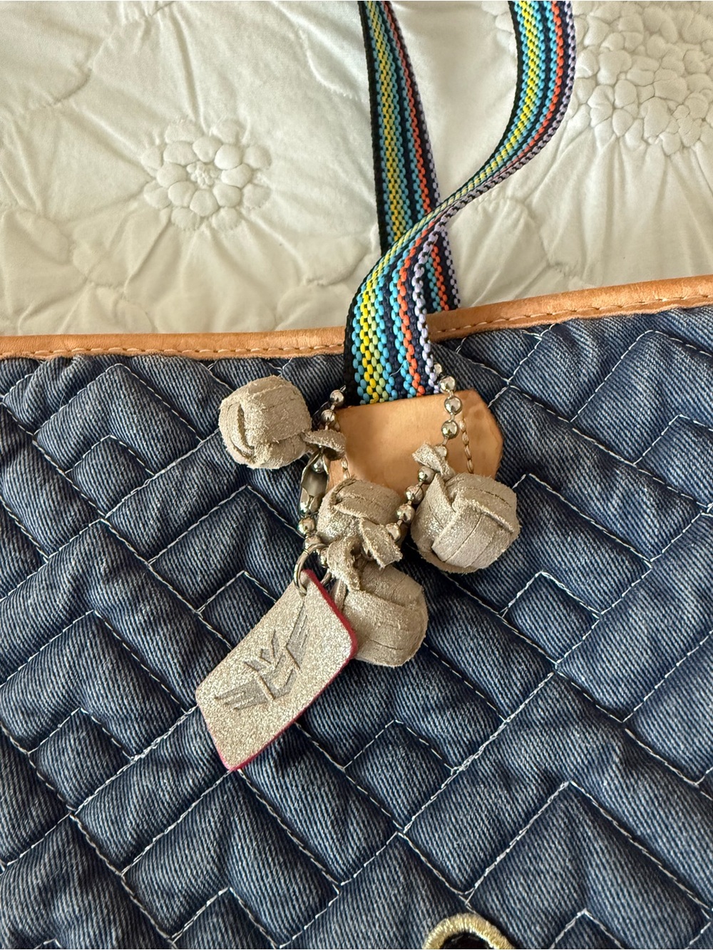 Consuela Quilted Tote Bag - Picture 3 of 15